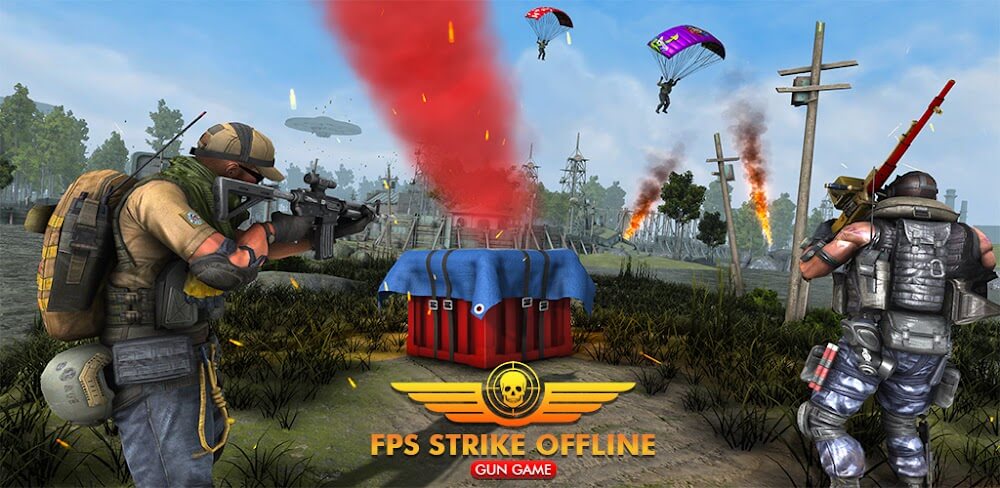 Cover Image of Fps Strike Offline v1.0.40 MOD APK (One Hit Kill)