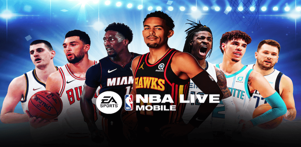 Cover Image of NBA LIVE Mobile Basketball v8.3.10 MOD APK (Mega Shot, Dumb Enemy, Speed)