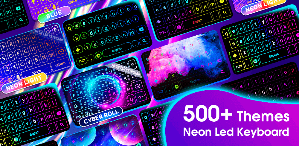 Cover Image of Neon LED Keyboard v3.6.7 MOD APK (Premium Unlocked)